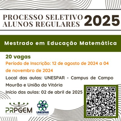 As aulas estão previstas para começar no dia 2 de abril de 2025 e são ministradas nos campi de Campo Mourão e União da Vitória (Unidade do São Cristovão) concomitantemente, nas salas de videoconferência