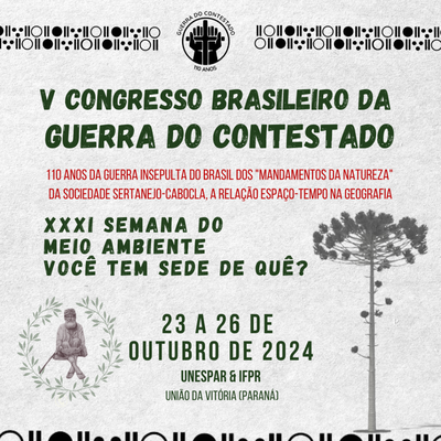 A programação será realizada entre 23 e 26 de outubro, em União da Vitória, com atividades na Universidade Estadual do Paraná (Unespar) e no Instituto Federal do Paraná (IFPR)